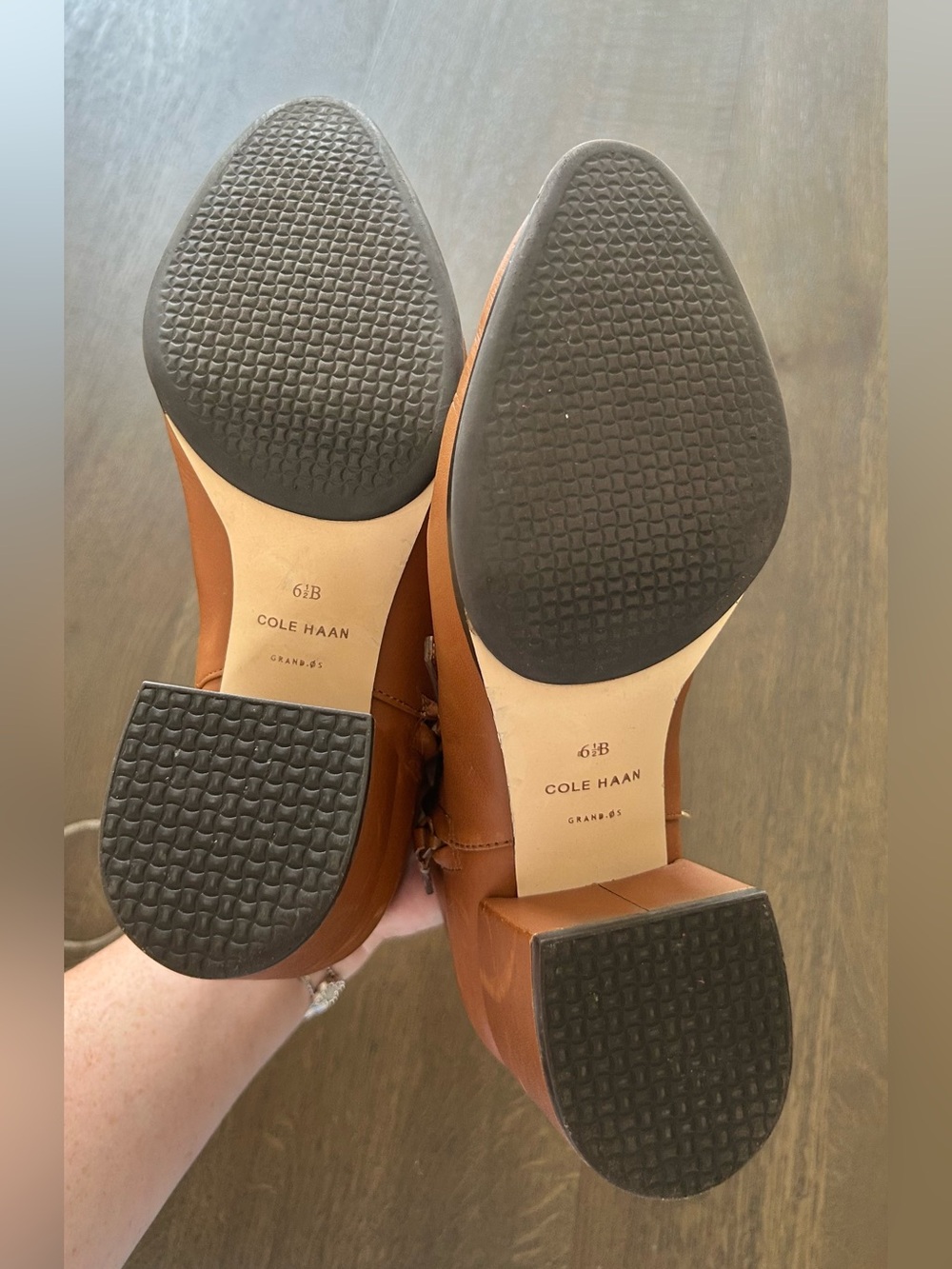 Cole Haan tan grand ambition leather booties - Picture 15 of 15